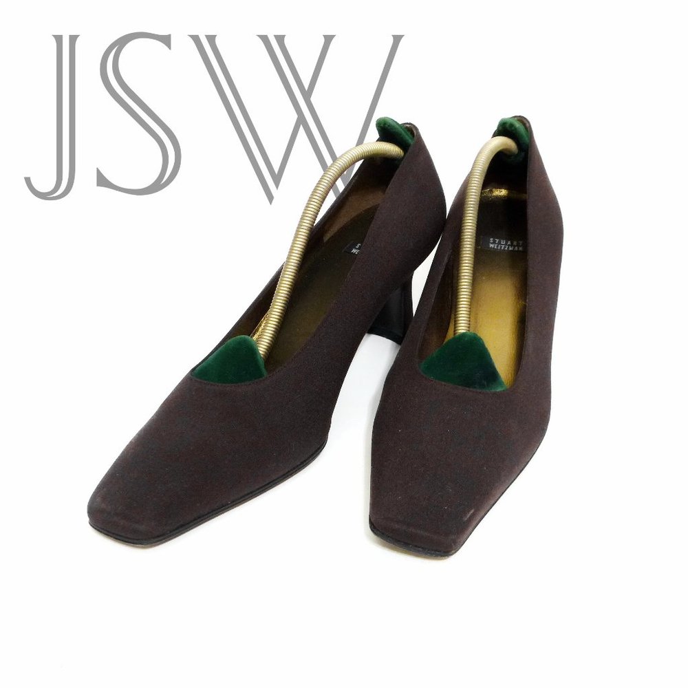 Stuart Weitzman Women's Brown Pumps made in Spain 9.5